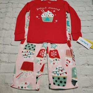 Carter's Girl's Christmas Pajamas. Christmas gift.